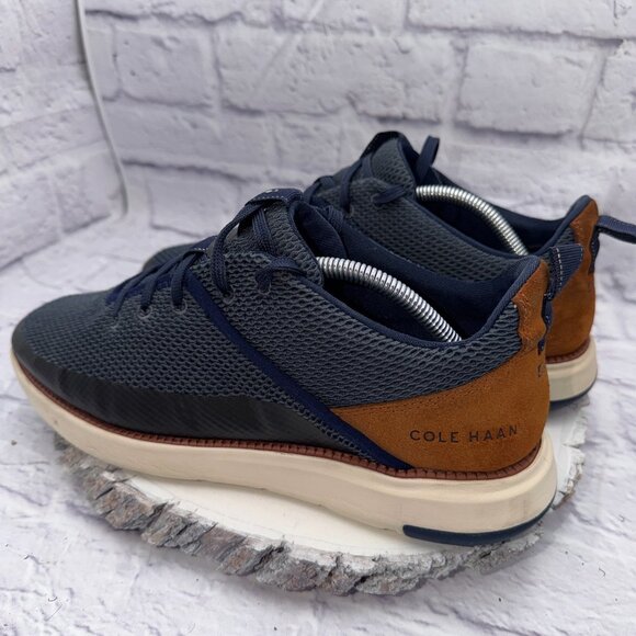 Cole Haan Grand Remix Shoes Mens 10.5 Blue Athletic Casual Dress Lace Up Sneaker - Picture 8 of 12